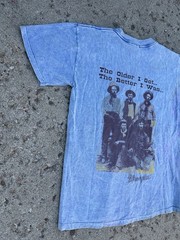 Vintage Wrangler T Shirt 90s Cowboy USA Made Faded Sz M Single Stitch