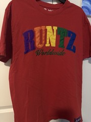 Runtz Men’s Red Cotton Knit Graphic Logo Crew Neck Short Sleeve T-Shirt XL