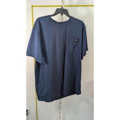 Genuine Dickies Men XL Navy Blue Short Sleeve Performance Wicking Pocket T-Shirt