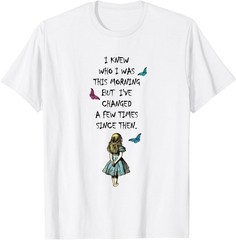 Alice In Wonderland Quote T Shirt Design T-Shirt
