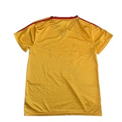 Average Joes Men’s Size M Dodgeball Yellow V-Neck Costume Satin Shirt Jersey