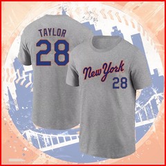 🔥 2026 Tyrone Taylor #28 New York Baseball Team Name & Number Fanmade FASTSHIP