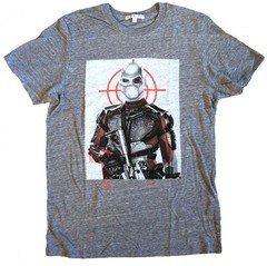 Junk Food Suicide Squad DEADSHOT Special Soft Tri-Blend Fabric T-shirt Men NEW