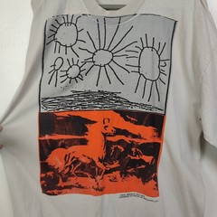 Miracle Seltzer Mens T-Shirt XL Beige Graphic Long Sleeve Holy Spirit Streetwear