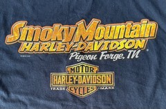 Harley Davidson Smokey Mountain T Shirt Sleeveless XL 2015 Double Sided Black