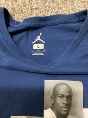Jordan Mars Shirt Mens Large Spike Lee Graphic Tee Basketball Large Navy