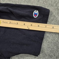 Champion Shirt Mens Medium Navy Blue Big C Logo Graphic Tee Short Sleeve Cotton