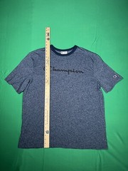Champion Short Sleeve T Shirt Multi Blue Print Size XXL Extra Extra Large