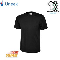 Uneek 1/2/4 PACK Unisex Classic T-Shirt Short Sleeve Work/ Casual Tee (UC301)