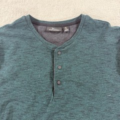 Marc Anthony Mens Size XL Slim Fit Long Sleeve Henley Shirt Pack Of 2 Snap
