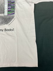 Edward Gorey, There’s No Such Thing … As Too Many Books!, Large T-shirt, Pink