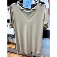 UNIQLO Mesh Anti-Odor V-Neck T-Shirt AIRism Beige Black White MEN New Japan