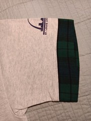 Vtg Lg FOTL St. Louis Union Station Graphic Single Stitch T Shirt W/ Flanel Cuff