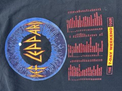 Vtg 90s Def Leppard T-Shirt Sz XL 1992-1993 7 Day Weekend Tour Band Rock Music