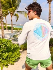 Chubbies Men’s The Reflector LS Sun Crew Shirt Sz. 2XL NEW 631251-016 UPF +50