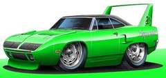 1970 Plymouth Superbird Muscle Car Art Print NEW