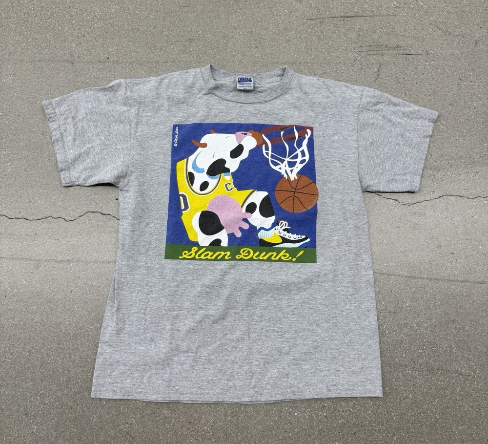Vintage 90’s Cows Banff Canadian Shop Souvenir Graphic T-shirt L Men’s Gray