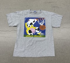 Vintage 90’s Cows Banff Canadian Shop Souvenir Graphic T-shirt L Men’s Gray