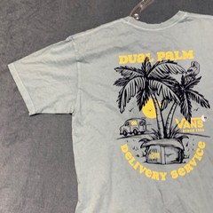 Vans Dual Palm Delivery Service T Shirt Mens Medium Gray Crew Neck Classic Fit