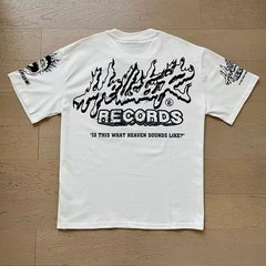 Hellsta vintage pure cotton men’s and women’s loose short sleeved T-shirt