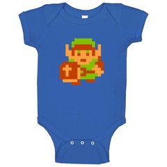 Link The Legend Of Zelda 8 Bit Baby One Piece