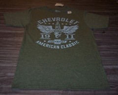 VINTAGE STYLE GM CHEVROLET Cars Trucks T-Shirt Mens SMALL NEW w/ Tag