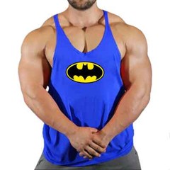 Men’s Batman Cotton Sleeveless Tees Gym Muscle Bodybuilding Workout Tank Tops