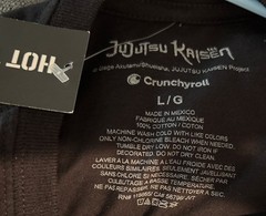 Jujutsu Kaisen Short Sleeve Black Anime polaroid Tee Shirt Size Large NWT