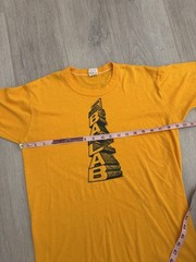 vintage 70s BALAB Russell Athletic Tee L USA Single Stitch Text Tower Shirt True