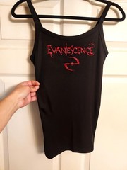 evanescence tank top Red Glitter evanescence crop top evanescence shirt XXs-2xl