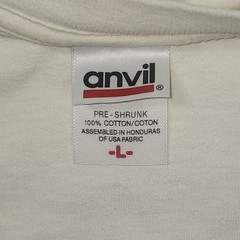 Anvil Needham Wellesley Football Long Sleeve Shirt Mens L White Good 2005 Game
