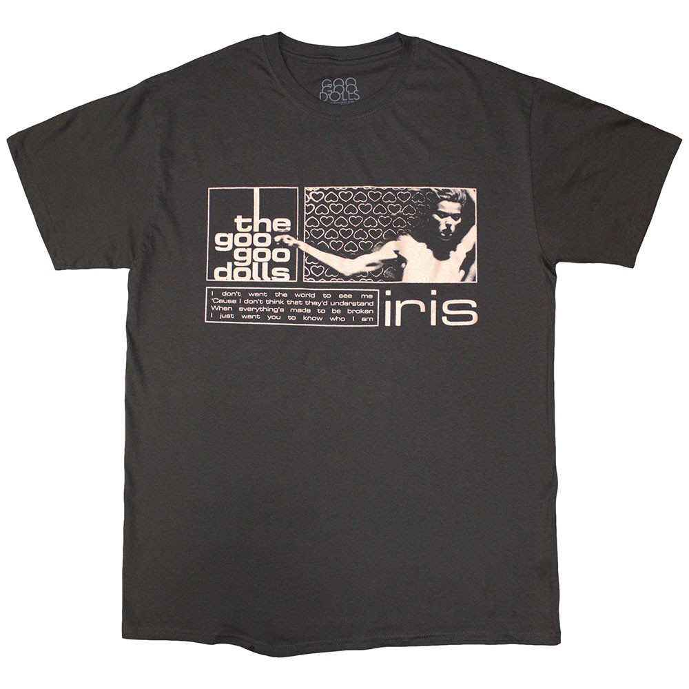 The Goo Goo Dolls Iris T-Shirt Grey New