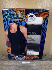 Von Dutch Originals Men’s 5 Pack A-Shirts Tank Tops Small NWT X1012
