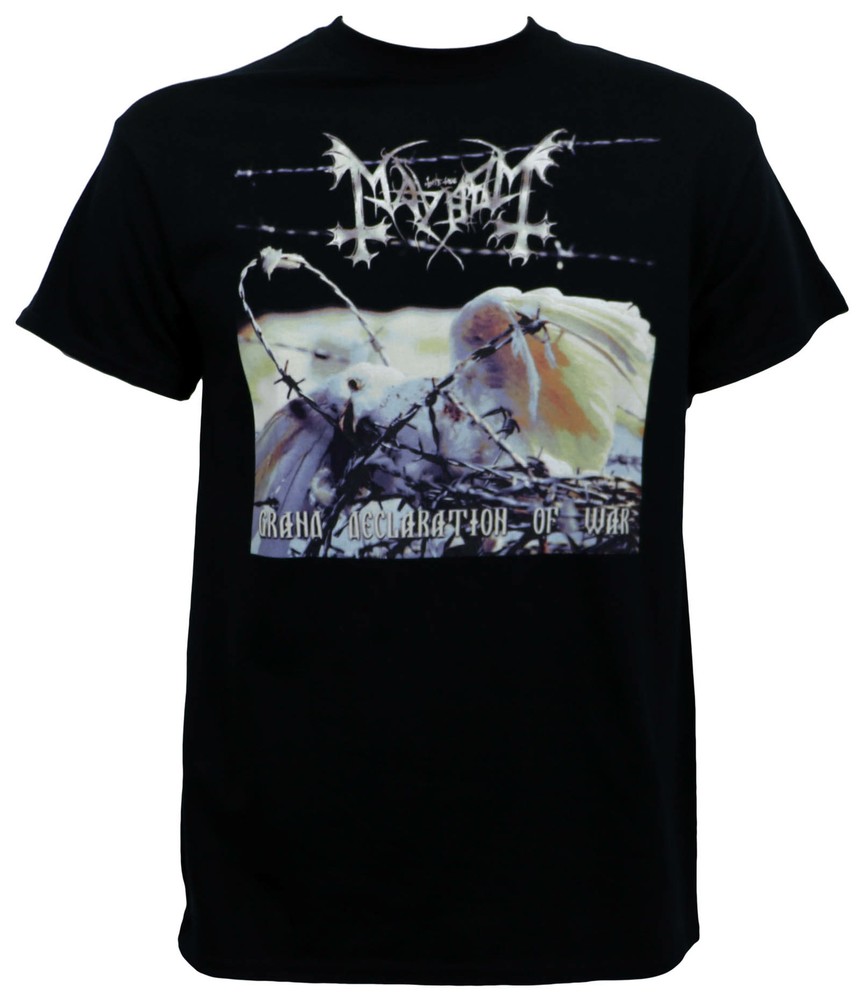 Authentic MAYHEM Grand Declaration of War Album Cover T-Shirt S NEW