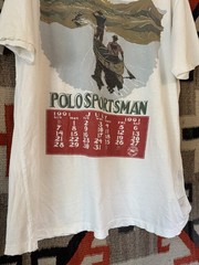 Vintage 1990s 1991 Ralph Lauren Polo Sportsman Calendar Tshirt Size Large Moose