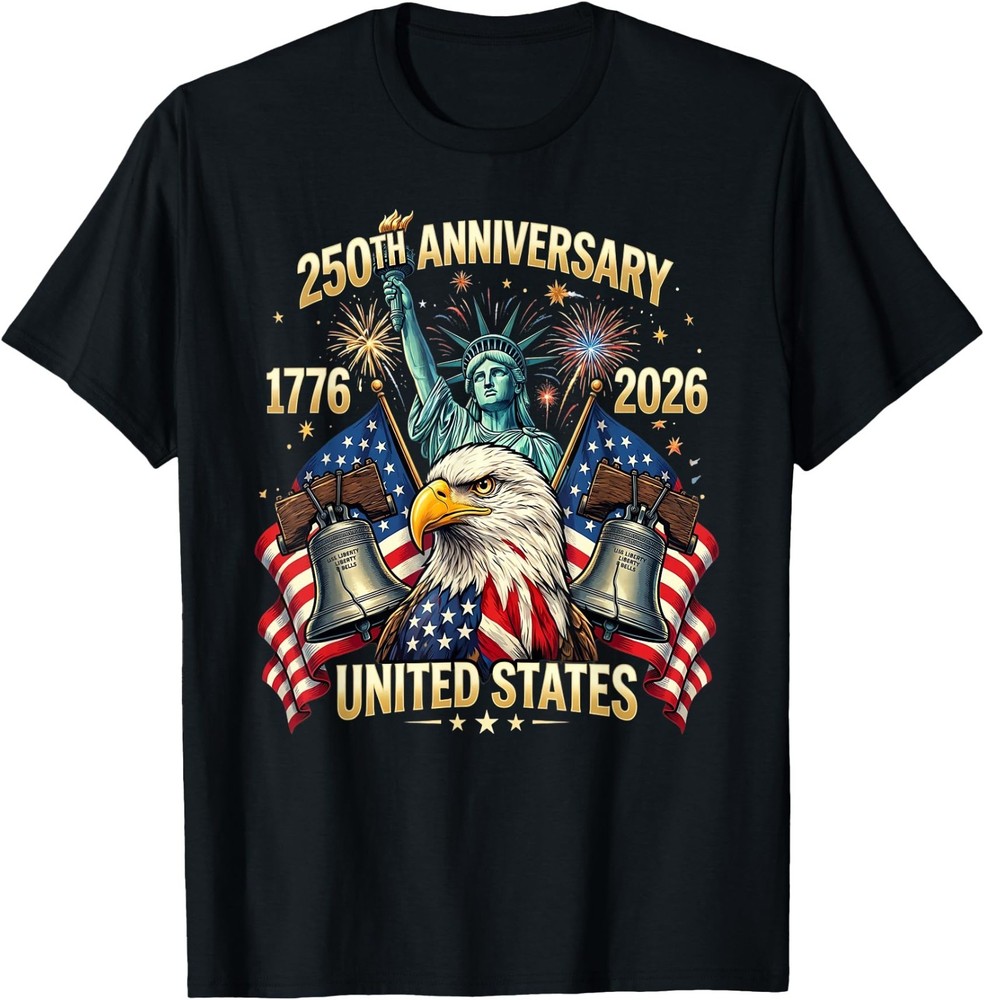 250 Years American Anniversary 1776-2026 USA Flag Kid Adult T-Shirt
