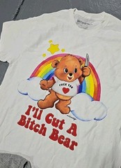 Too Turnt Bikini Samborghini Gluten Care Bear 4pc T-Shirt Lot Medium (V)