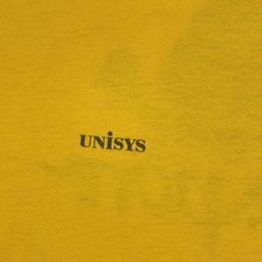 Vintage Russell Athletic Shirt Mens XL Yellow Singapore Unisys The Club 89 Tee