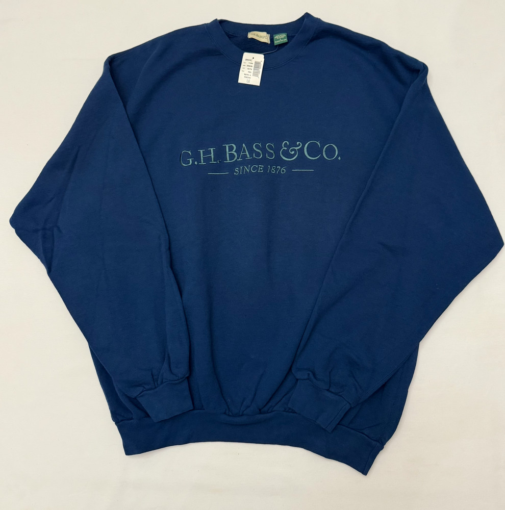 NWT G.H. Bass & Co Men’s Blue Long-Sleeve Shirt Made in Canada SZ L