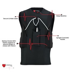 Men’s LVAD Tank Top for HeartMate Devices BLACK, WHITE, Size Small – 3XL