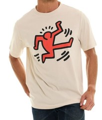 Keith Haring Men’s Tan Graphic T-Shirt 100% Cotton M