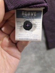Agave Thermal Henley Shirt Plum Mens Long Sleeve Standard Fit Made in USA