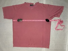 Versace V2 Mens Mesh T Shirt XL Salmon Color Rayon Nylon Mix Made in Italy