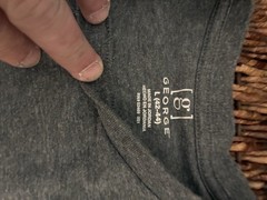 George Men’s T-Shirt Gray Crew Neck Short Sleeve Size L (42-44) RN 52469 A5