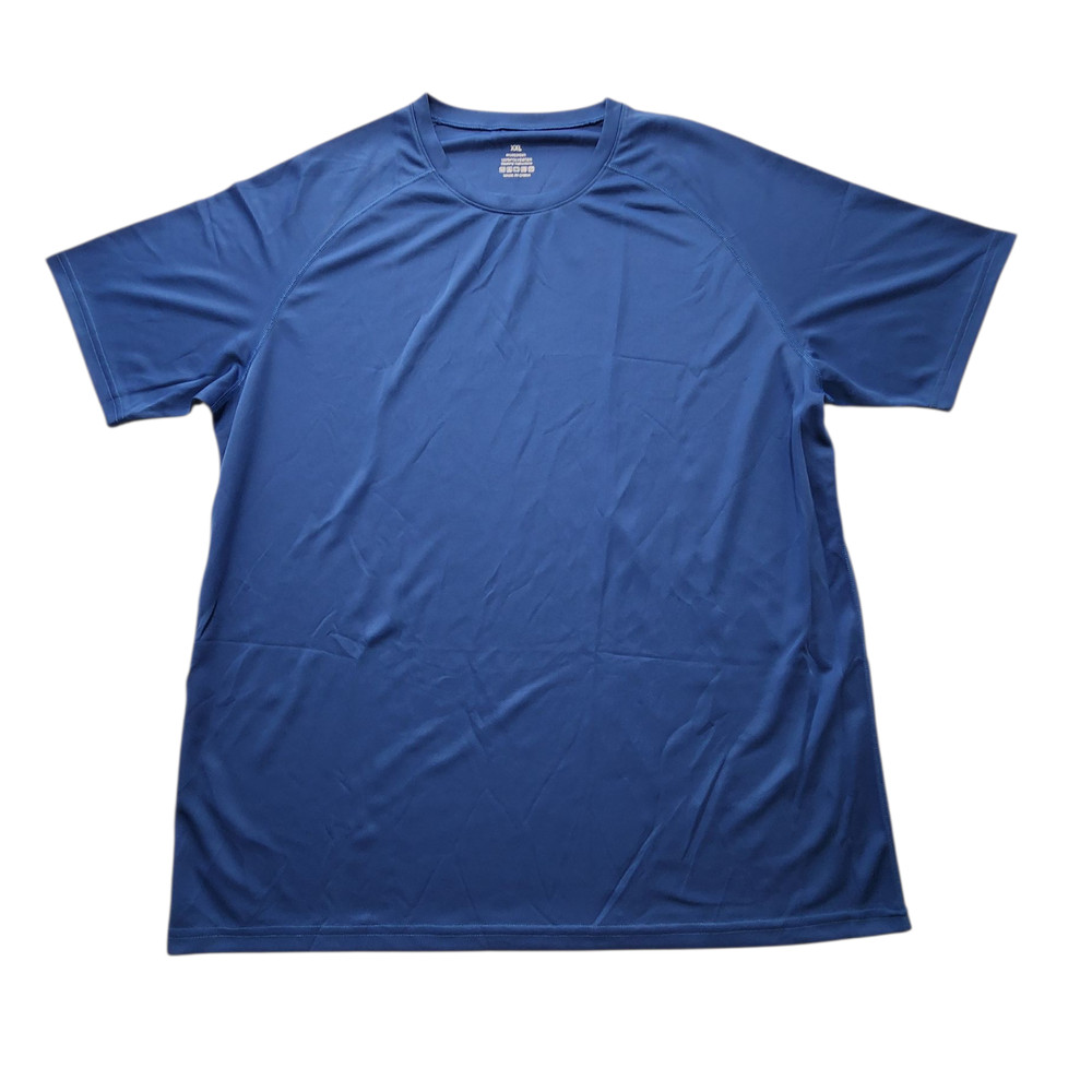 Men’s T-shirt Short Sleeve Crewneck Active Wear Running Tee Size 2XL