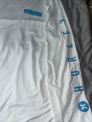 White Hurley Long Sleeve Swim Beach Outdoor Shirt Men’s XXL 2XL