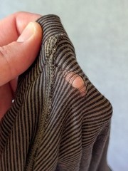 Smartwool Merino Wool Base Layer Top Men’s Large Brown Striped FLAWS* SW0SN705