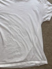 White Mens Shirt – Alfani 100% Cotton T-Shirt – White – Large