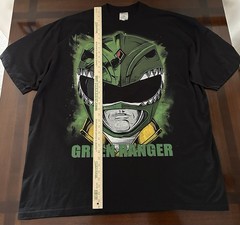 Shaka Wear T-Shirt Green Ranger Double Sided Super Max Heavy Garment Mens Sz 4XL