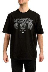 Versace Men’s “Bold & Loud” Print Crewneck Short Sleeve T-Shirt US 2XL IT 56